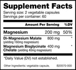 Mg Magnesium 120caps