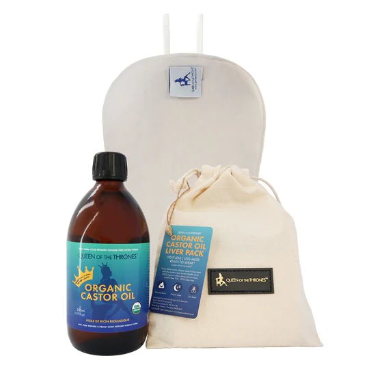 Organic Castor Oil pack for Liver kit